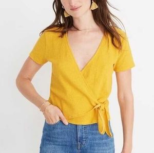 Madewell Texture and Thread Wrap Top